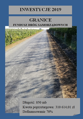 Przebudowa drogi gminnej w m. Granice