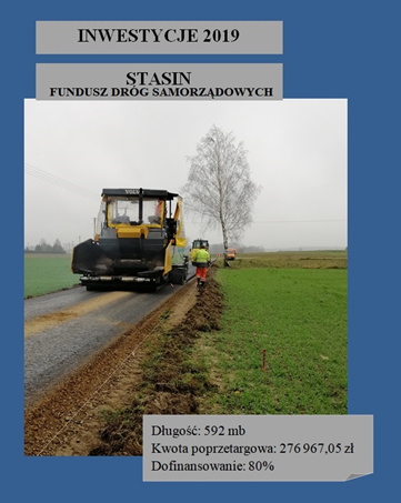 Przebudowa drogi gminnej w m. Stasin
