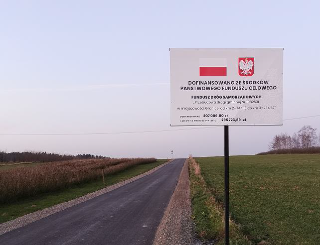 Droga gminna w miejscowości Granice