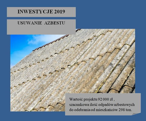 Program na usuwanie azbestu z dachów budynków