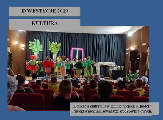 Projekt "Edukacja kulturalna w gminie wiejskiej Chodel"